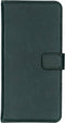 Selencia Hoesje Met Pasjeshouder Geschikt voor Samsung Galaxy J6 Plus - Selencia Echt Lederen Bookcase - Groen