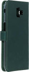 Selencia Hoesje Met Pasjeshouder Geschikt voor Samsung Galaxy J6 Plus - Selencia Echt Lederen Bookcase - Groen