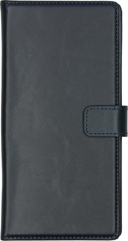 Selencia Hoesje Met Pasjeshouder Geschikt voor Samsung Galaxy Note 10 Plus - Selencia Echt Lederen Bookcase - Donkerblauw