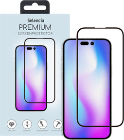 Selencia Screen protector - Geschikt voor iPhone 14 Pro - Gehard Glas Premium Screenprotector
