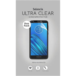 Selencia Screenprotector Geschikt voor Motorola Moto E6 - Selencia Duo Pack Ultra Clear Screenprotector smartphone