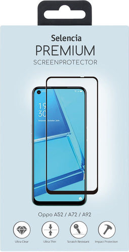 Selencia Screenprotector Geschikt voor Oppo A92 / A73 (5G) / A72 / A52 Tempered Glass - Selencia Gehard Glas Premium Screenprotector