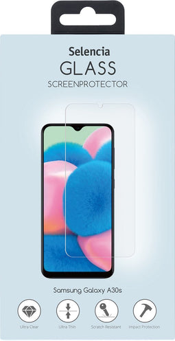 Selencia Screenprotector Geschikt voor Samsung Galaxy A30s Tempered Glass - Selencia Gehard Glas Screenprotector