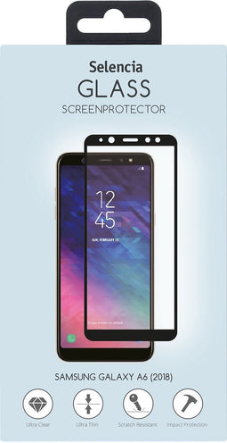 Selencia Screenprotector Geschikt voor Samsung Galaxy A6 (2018) Tempered Glass - Selencia Gehard Glas Screenprotector