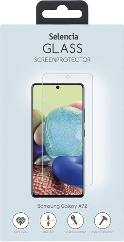 Selencia Screenprotector Geschikt voor Samsung Galaxy M53 / A72 Tempered Glass - Selencia Gehard Glas Screenprotector