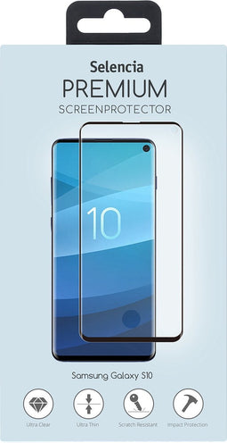 Selencia Screenprotector Geschikt voor Samsung Galaxy S10 - Selencia Ultrasonic Sensor Premium Screenprotector