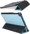 Selencia Tablet Hoes Geschikt voor Samsung Galaxy Tab A 10.1 (2019) - Selencia Nuria Vegan Lederen Trifold Bookcase - Blauw