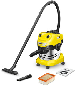 Kärcher WD 4-18 S Dual - Trommelstofzuiger - 20L - 380W - Geel