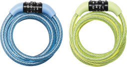 Self coiling cable 1.20m x Ø 8mm with fixed combination 3 digitsvinyl
