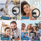 Selfie ring licht 33 cm - Uitschuifbare statief 160 cm - RGB ring verlichting - Mobiele telefoon houder voor live streaming - 10 Helderheid LED selfie licht - Draadloze afstandsbediening