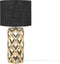 SELJA - Tafellamp - Zwart/Goud - Keramiek