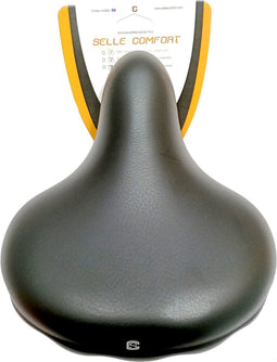 Selle Comfort Fietszadel Drifter - Zwart - Met Zwarte Hangveren