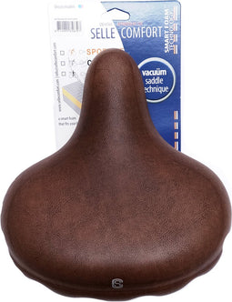 Selle Comfort Fietszadel Zadel - Drifter Retro XL - Met Smart Foam - Bruin - Unisex