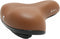Selle Comfortabel fietszadel - breed zitvlak - ventilatiesleuf - bruine kleur - unisex