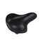 Selle Comfortabel fietszadel - gel - unisex - met strop - zwart - 22x25 cm