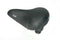 Selle Comfortabel fietszadel - gel - unisex - met strop - zwart - 22x25 cm