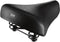 Selle Comfortabel fietszadel - met vering - zwart - 22x25 cm - unisex
