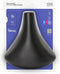 Selle Comfortabel fietszadel - met vering - zwart - 22x25 cm - unisex