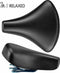 Selle Comfortabel fietszadel - met vering - zwart - 22x25 cm - unisex
