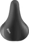 Selle Comfortabel fietszadel - met vering - zwart - 22x25 cm - unisex