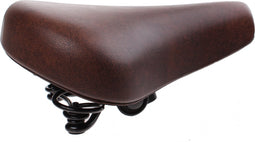 Selle Comfortabel retro fietszadel - bruin - 25x21,6 cm - unisex