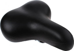 Selle Geveerd fietszadel - Unisex - Comfortabel - Zwart - 24x27 cm