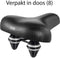 Selle Geveerd fietszadel - Unisex - Comfortabel - Zwart - 24x27 cm