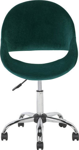 SELMA - Bureaustoel - Groen - Fluweel