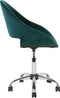 SELMA - Bureaustoel - Groen - Fluweel