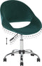 SELMA - Bureaustoel - Groen - Fluweel