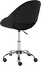 SELMA - Bureaustoel - Zwart - Fluweel