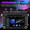 SEMAITU Autoradio DVD Bluetooth voor VW - 7 Inch 2 DIN Touchscreen met Apple CarPlay en Android Auto