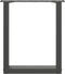 vidaXL - Salontafelpoten - 2 - st - U-vormig - 28x(42-43) - cm - staal - antraciet
