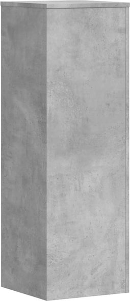 vidaXL - Plantenstandaard - 33x33x100 - cm - bewerkt - hout - betongrijs
