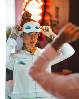 Sen turquoise sleep mask