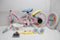 Disney Stitch 16 inch Kinderfiets - Stadsfiets - Twee handremmen - Roze