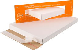 SendProof® Brievenbusdoos | A4 | golfkarton | 350x250x28mm | wit | 25 stuks