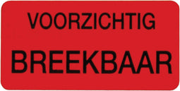 SendProof® Etiket | papier | permanent | 40x20mm | fluor/rood | rol à 1000 stuks