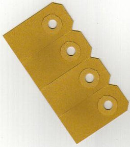 SendProof® Prijskaart | Papier | 125x63mm | bruin | 1000 stuks