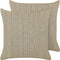 SENECIO - Sierkussen set van 2 - Beige - 45 x 45 cm - Katoen