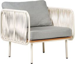 SENISE - Tuinstoel - Grijs - Aluminium