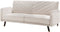 SENJA - Slaapbank 3-zits - Lichtbeige - Kunstlinnen