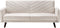 SENJA - Slaapbank 3-zits - Lichtbeige - Kunstlinnen