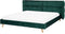 SENLIS - Tweepersoonsbed - Groen - 180 x 200 cm - Fluweel