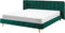 SENLIS - Tweepersoonsbed - Groen - 180 x 200 cm - Fluweel