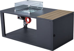 Sens-Line - Capri firepit table - Terrashaard - Aluminium