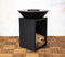Sens-Line - Evi bbq firepit - 80x80x92cm - Zwart