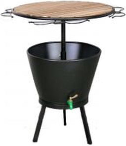 SenS-Line Icebucket Statafel Provence - IJsemmer tafel met Glazenhouders | H.95cm