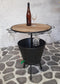 SenS-Line Icebucket Statafel Provence - IJsemmer tafel met Glazenhouders | H.95cm