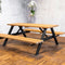 Sens-Line - Jack picknicktafel 180 cm - Zwart/Bruin